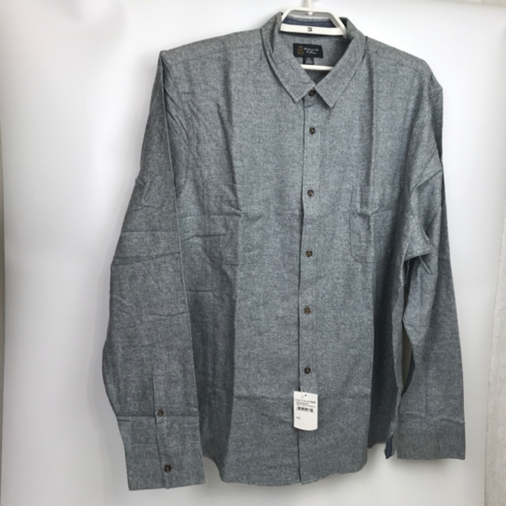Wallins & Bros Mens Gray Grindle Shirt 2XL